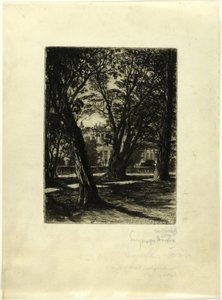 Giardini di Kensington, n. I (piatto piccolo) da Francis Seymour Haden
