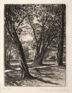 Kensington Gardens La Piccola Piastra, 1859 da Francis Seymour Haden
