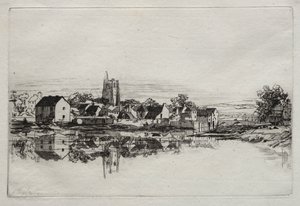 Città di Kidwelly, 1859 da Francis Seymour Haden