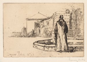 Monaco a una fontana da Francis Seymour Haden