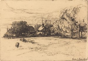 Vecchia casa di Willesley da Francis Seymour Haden