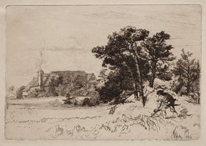 Vecchia casa di Willesley da Francis Seymour Haden