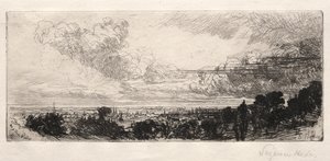 Fuori dalla Finestra dello Studio da Francis Seymour Haden