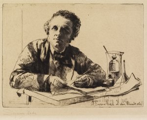 Ritratto di Francis Seymour Haden (No. 2) (mentre incide), 1862