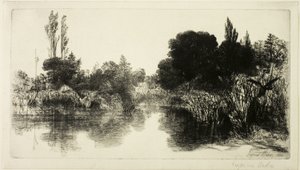 Shere Mill Pond, No. II (grande lastra) da Francis Seymour Haden