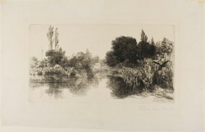 Stagno di Shere, No. II (grande lastra) da Francis Seymour Haden