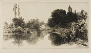 Shere Mill Pond, No. II (grande lastra) da Francis Seymour Haden