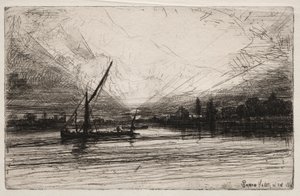 Tramonto sul Tamigi, 1862