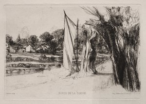 Thames Ditton - Con una Vela da Francis Seymour Haden