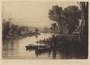 Pescatori del Tamigi da Francis Seymour Haden