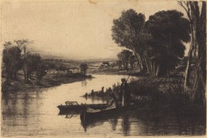 Pescatori del Tamigi da Francis Seymour Haden