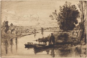 Pescatori del Tamigi da Francis Seymour Haden