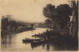 Pescatori sul Tamigi da Francis Seymour Haden