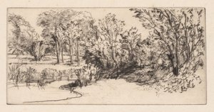 Il piccolo Longparish da Francis Seymour Haden