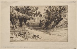 La passeggiata degli amanti (La seconda tavola) da Francis Seymour Haden