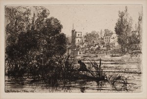 Chiesa di Twickenham da Francis Seymour Haden