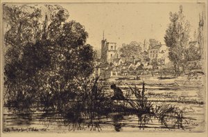 Chiesa di Twickenham da Francis Seymour Haden