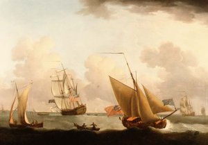 Navi al Largo della Costa Olandese da Francis Swaine