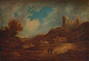 Un castello, con carro e cavalli, c1886, 1938