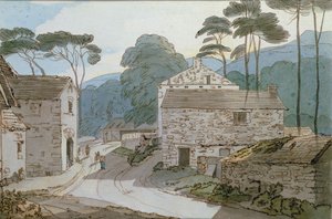 Ambleside alla Testa del Lago Windermere da Francis Towne