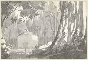 Nel parco della Villa Mondragone a Frascati da Francis Towne