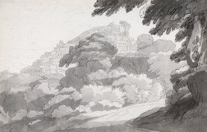 Rocca di Papa da Francis Towne