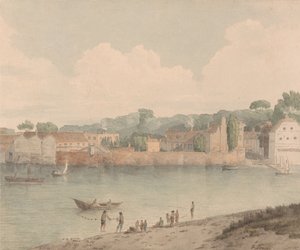 Scala di Vauxhall, da Millbank, 5 luglio 1797 da Francis Towne