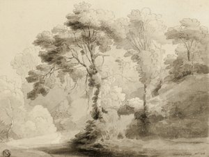 Paesaggio boscoso, 1774 da Francis Towne