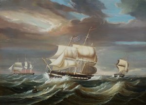 Fregate di Blackwall in una brezza forte da Francis Tudgay