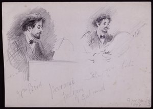 Ritratto di Arnold Dolmetsch da Francis Wilfred Lawson
