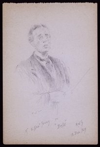 Ritratto di E Alex Young da Francis Wilfred Lawson