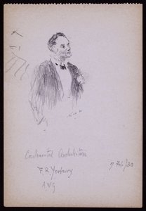 Ritratto di FR Yerbury da Francis Wilfred Lawson