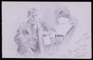 Ritratto di FV Burridge da Francis Wilfred Lawson