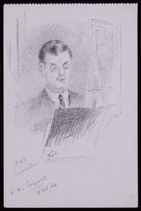 Ritratto di HB Cresswell da Francis Wilfred Lawson