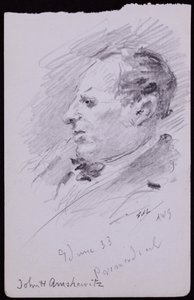 Ritratto di John Amshewitz da Francis Wilfred Lawson