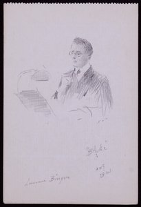 Ritratto di Lawrence Binyon da Francis Wilfred Lawson