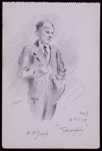 Ritratto di R Percy Gossop da Francis Wilfred Lawson