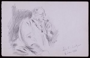 Ritratto di Sir Edwin Lutyens da Francis Wilfred Lawson
