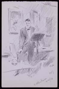 Ritratto di W Allan Pictor da Francis Wilfred Lawson