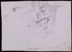 Ritratto di William [? Morris da Francis Wilfred Lawson