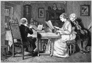 Fare musica, Londra, 1874 da Francis Wilfrid Lawson