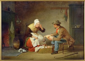 Contrattazione (Il tacchino di Natale) c.1858 da Francis William Edmonds