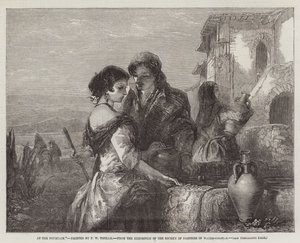 Alla fontana, dalla mostra della Society of Painters in Water-Colours da Francis William Topham