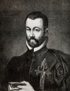 Ritratto di Benito Arias Montano, umanista e teologo spagnolo, basato su un dipinto di Francisco Pacheco da Francisco (after) Pacheco