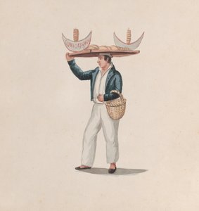 Un Venditore di Tortillas con un Vassoio sulla Testa da Francisco