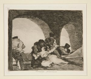 Amarga presencia (Amara presenza), tav. 13 da Los desastres de la guerra (I disastri della guerra) da Francisco de Goya