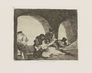 Amara presenza, tav. 13 dalla serie Los desastres de la guerra da Francisco de Goya