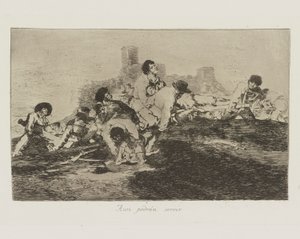 Aun podrán servir (Possono ancora essere utili), pl. 24 dalla serie Los desastres de la guerra (I disastri della guerra) da Francisco de Goya