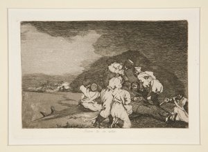 Bien te se est?, tav. 6 da Los desastres de la guerra da Francisco de Goya