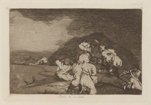 Bien te se está (Te lo meriti), pl. 6 dalla serie Los desastres de la guerra (I disastri della guerra) da Francisco de Goya